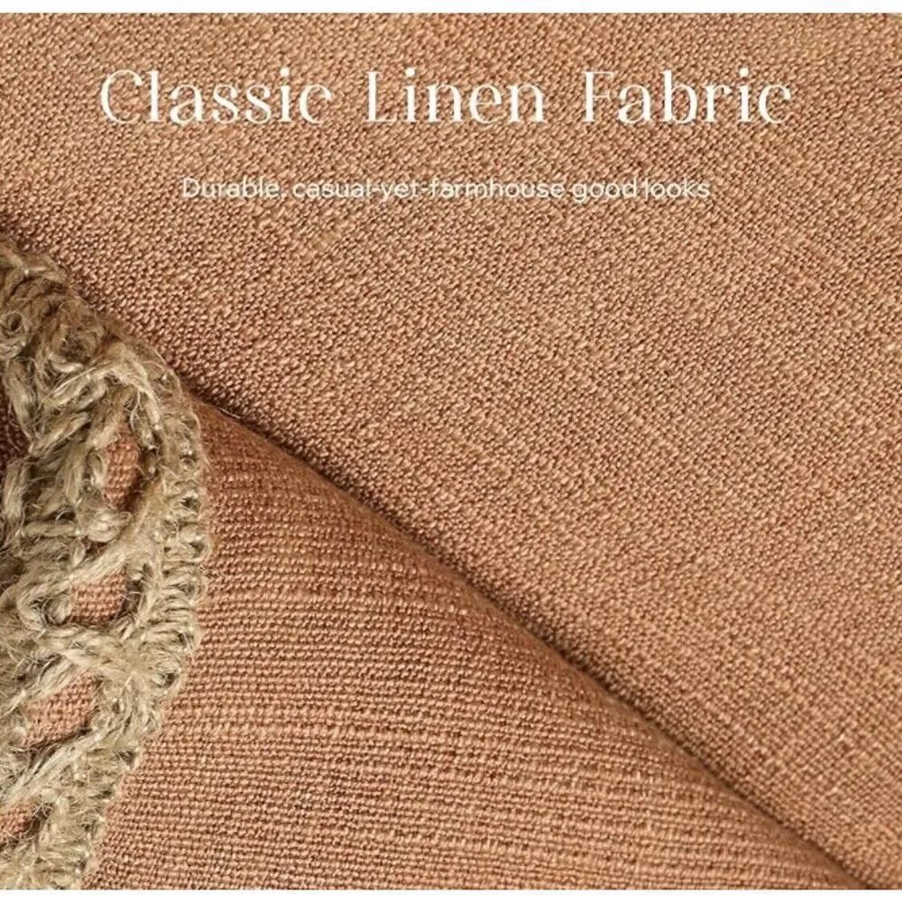 Phantoscope Pack of 2 Farmhouse Decorative Solid Throw Decorative Pillow
